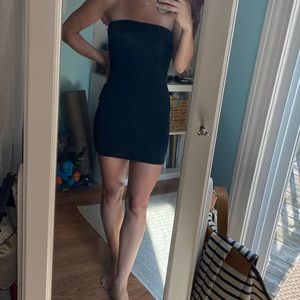 Nasty Gal little black bandeau dress